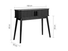 Birlea Birlea Axel Black Storage Console Table