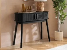 Birlea Birlea Axel Black Storage Console Table