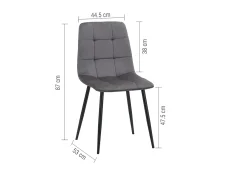 Birlea Birlea Axel Black Dining Table and 4 Chair Set