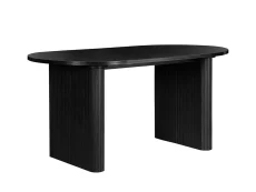 Birlea Birlea Axel Black Dining Table and 4 Chair Set