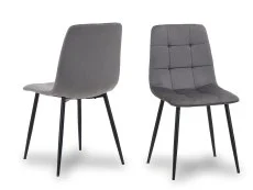 Birlea Furniture & Beds Birlea Axel Round Black Dining Table and 4 Chair Set
