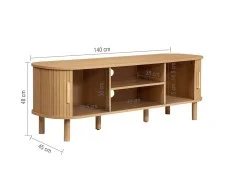 Birlea Birlea Axel Oak 2 Door TV Cabinet