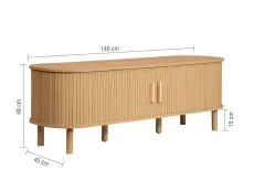 Birlea Birlea Axel Oak 2 Door TV Cabinet