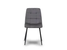 Birlea Birlea Axel Set of 2 Grey Fabric Dining Chairs