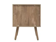Birlea Birlea Noah Rattan and Oak 2 Drawer Bedside Table