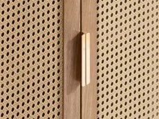 Birlea Birlea Noah Rattan and Oak 2 Door Sideboard