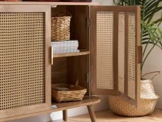 Birlea Birlea Noah Rattan and Oak 2 Door Sideboard