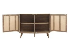 Birlea Birlea Noah Rattan and Oak 3 Door Sideboard