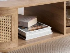 Birlea Birlea Noah Rattan and Oak Coffee Table