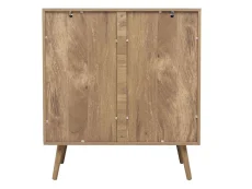 Birlea Birlea Noah Rattan and Oak 5 Drawer Chest of Drawers
