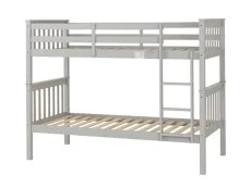 Seconique Seconique Erin 3ft Light Grey Wooden Bunk Bed Frame