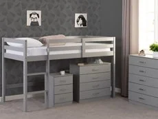 Seconique Seconique Panama Grey Wooden Mid Sleeper Bed Frame