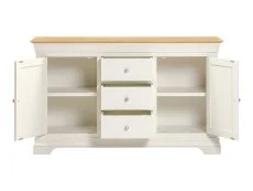 Seconique Seconique Bordeaux Ivory and Oak 2 Door 3 Drawer Sideboard (Assembled)