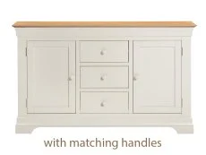 Seconique Seconique Bordeaux Ivory and Oak 2 Door 3 Drawer Sideboard (Assembled)
