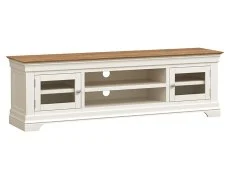 Seconique Seconique Bordeaux Ivory and Oak 2 Door Wide TV Cabinet (Assembled)