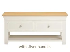 Seconique Seconique Bordeaux Ivory and Oak 2 Drawer Coffee Table (Assembled)