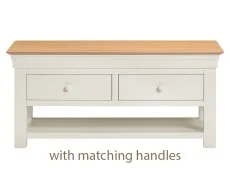 Seconique Seconique Bordeaux Ivory and Oak 2 Drawer Coffee Table (Assembled)