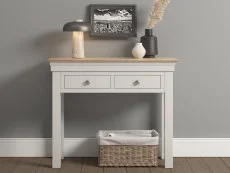 Seconique Seconique Bordeaux Ivory and Oak 2 Drawer Console Table (Assembled)