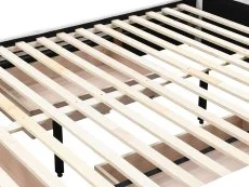 Birlea Furniture & Beds Birlea Arabella 4ft6 Double Grey Fabric 3 Drawer Bed Frame