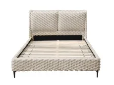 Birlea Furniture & Beds Birlea Tilly 5ft King White Fabric Bed Frame