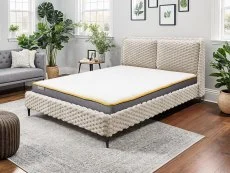 Birlea Tilly 5ft King White Fabric Bed Frame