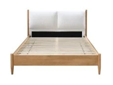 Birlea Furniture & Beds Birlea Marley 4ft6 Double White Fabric Bed Frame