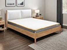 Birlea Furniture & Beds Birlea Marley 4ft6 Double White Fabric Bed Frame