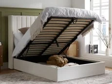 ASC ASC Melody 5ft King Size Cream Fabric Ottoman Bed Frame