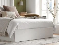 ASC ASC Melody 5ft King Size Cream Fabric Ottoman Bed Frame