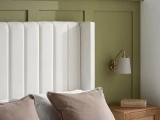 ASC ASC Melody 5ft King Size Cream Fabric Ottoman Bed Frame