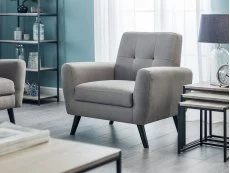 Julian Bowen Julian Bowen Monza Dove Grey Armchair