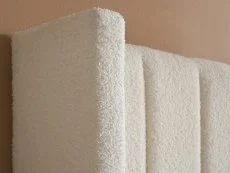 ASC ASC Melody 4ft6 Double White Boucle Fabric Ottoman Bed Frame