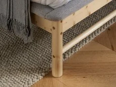 Birlea Birlea Ezra Grey Fabric Bed Frame