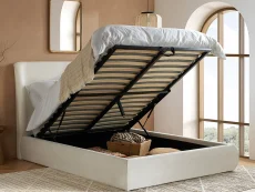 Birlea Furniture & Beds Birlea Lanis 5ft King Size Cream Fabric Ottoman Bed Frame