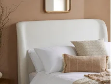 Birlea Furniture & Beds Birlea Lanis 5ft King Size Cream Fabric Ottoman Bed Frame