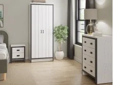 GFW GFW Boston White 3 Piece Bedroom Furniture Package