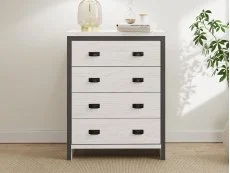 GFW GFW Boston White 3 Piece Bedroom Furniture Package