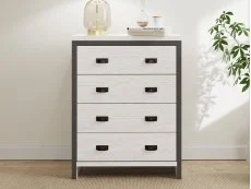 GFW GFW Boston White 4 Piece Bedroom Furniture Package