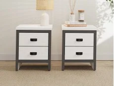 GFW GFW Boston White 4 Piece Bedroom Furniture Package