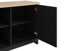 GFW GFW Lancaster Black 2 Door Shoe Storage