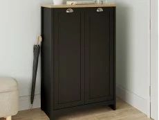 GFW GFW Lancaster Black 2 Door Shoe Cabinet