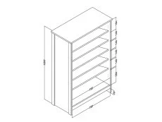 GFW GFW Lancaster Black 2 Door Shoe Cabinet