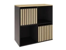 GFW GFW Kube 2x2 Black and Oak Shelf Storage Cube