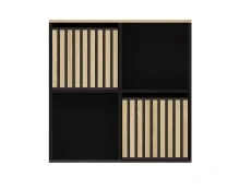 GFW GFW Kube 2x2 Black and Oak Shelf Storage Cube