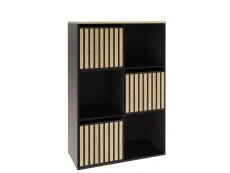 GFW GFW Kube 2x3 Black and Oak Shelf Storage Cube