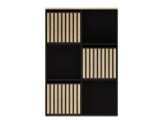 GFW GFW Kube 2x3 Black and Oak Shelf Storage Cube