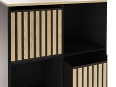 GFW GFW Kube 2x3 Black and Oak Shelf Storage Cube