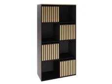 GFW GFW Kube 2x4 Black and Oak Shelf Storage Cube