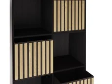 GFW GFW Kube 2x4 Black and Oak Shelf Storage Cube