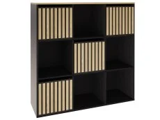 GFW GFW Kube 3x3 Black and Oak Shelf Storage Cube